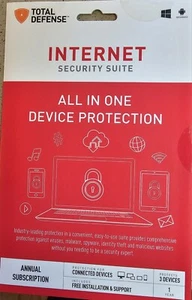 Total Defense Internet Security Suite Protection for 3 Devices 1Yr. 2015 Sealed - Picture 1 of 2