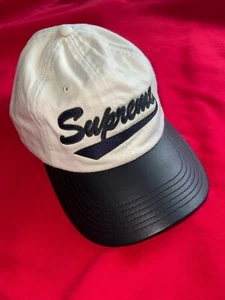 💯Supreme baseball script logo strapback hat - Picture 1 of 13