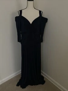 Evanese Women's Plus Size Elegant Long Formal Evening Dress with 3/4 Sleeves 2X - Picture 1 of 3