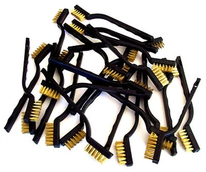 60 CEPILLO DE DIENTES DE ALAMBRE DE LATÓN INDUSTRIAL GOLIATH PLÁSTICO ABS MANGO AGARRE - Imagen 1 de 2