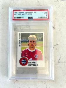 1987 Panini Fussball '88 Lothar Matthaus Bayern Munich #243 PSA3 (POP1) - Picture 1 of 2