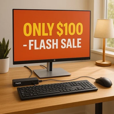 💻 HP EliteDisplay 23" Monitor + Dock + Keyboard/Mouse – Great Deal!-$100 - Image 1 of 2