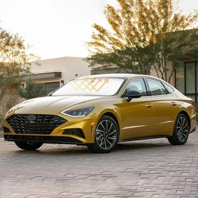 Car Windshield Sun Shade Blocks UV Rays Custom Fit for Hyundai Sonata 2014-2019 - Image 1 of 4