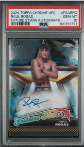 2024 Topps Chrome UFC Future Stars Auto #Fsarro Raul Rosas RC PSA 10 - Bild 1 von 2