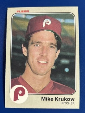 1983 Fleer Baseball Mike Krukow Philadelphia Phillies #163 - Image 1 of 2