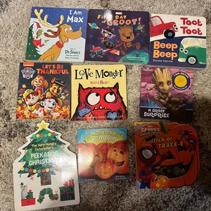 Lot of 9 - Board Books for Children's/ Toddler Babies/Preschool/Daycare - Picture 1 of 2