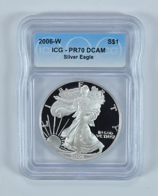 2006-W American Silver Eagle PR70 DCAM ICG *2900 - Image 1 of 4