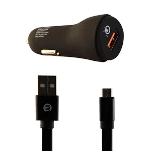Mworks Mpower Voiture Chargeur Avec Micro USB Câble Synchronisation Pack - Noir - Photo 1 sur 4
