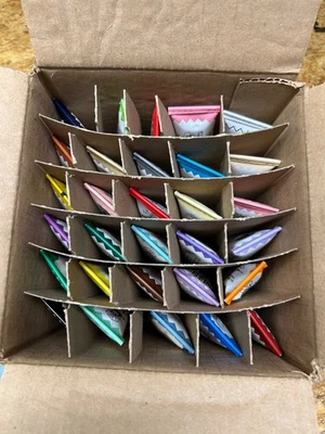 Aunt Martha's Ball Point Paint Set Decorating Embroidery Paint Tube Lot Of 30 - Image 1 of 4