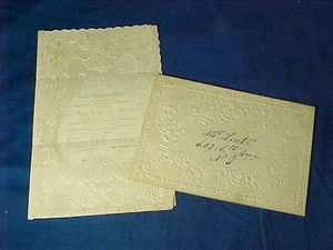 1853 INVITATION To TAILORS PROTECTIVE UNION New York City ANNUAL BALL w ENVELOPE - Picture 1 of 4