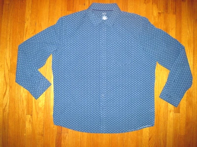 Apt. Camisa de Vestir 9 Performance Calce Ajustado Azul Profundo Fácil Cuidado Manga Larga 2X Nueva con Etiquetas Foto 1 de 4