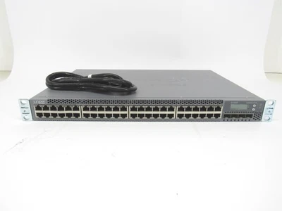 Juniper Networks EX3300-48T 48-Port PoE+ 4x SFP+ Network Switch w/RMK - Image 1 of 4