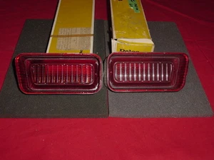 Par de lentes de luz trasera Chevy Bel Air Biscayne 1969 #3961185 y #3961186 como nuevo de lote - Imagen 1 de 6
