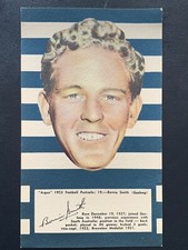 1 1953 ARGUS FOOTBALL PORTRAIT CARD NUMBER 19 BERNIE SMITH GEELONG