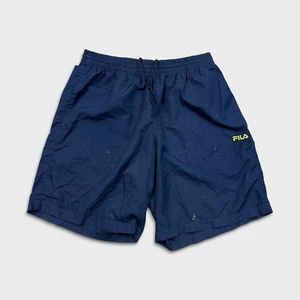 Fila Shorts Mens Medium Blue Pocketed Classic Casual Sports Athletic Gym Pants - Picture 1 of 9
