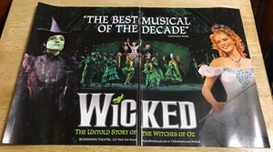 2013 WICKED - 2-seitige Zeitschrift Print Theater Anzeige - Bild 1 von 1