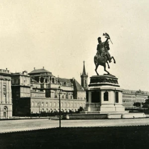 Austria Wien Castle Perspective old NPG Stereo Photo 1900 - Imagen 1 de 3