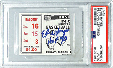 ELVIN HAYES Signed 1967 NCAA Tournament Houston Cougars Ticket PSA/DNA SLABBED