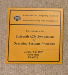 Proceedings of 16th ACM Sympozjum SIG OS paź 1997 Francja CD ROM Sealed CD-ROM - Zdjęcie 1 z 4