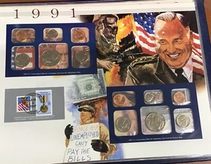 1991 United States Mint Set Uncirculated Postal Commemorative Society - Picture 1 of 7