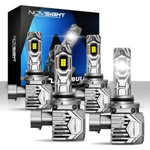 NOVSIGHT 9005 + 9006 LED Headlight Bulbs Kit Hi/Low Beam 30000LM 130W 6500K 4PCS - Picture 1 of 19