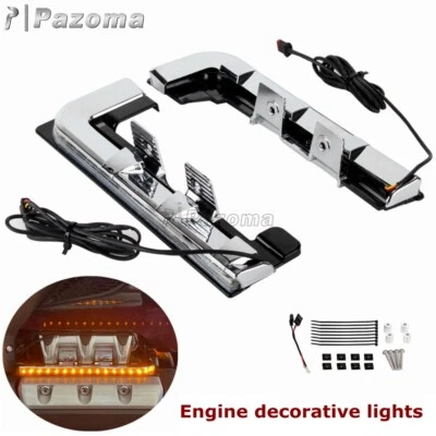 Chrome Engine Lighting Panels Running Lights For Honda Goldwing 1800 Tour '18-Up - Image 1 of 4