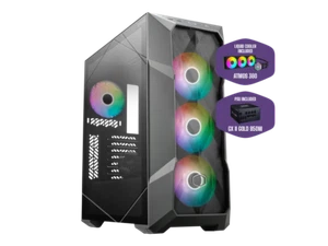 Cooler Master TD500 MAX ATX Mid-Tower Case, Custom Atmos 360 MAX AIO, GX II Gold - Picture 1 of 5