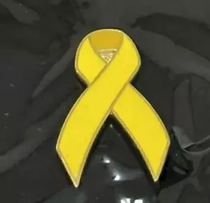 Bring Them Home Now Yellow Ribbon Israel pin Broches in support of the hostages - Picture 1 of 3
