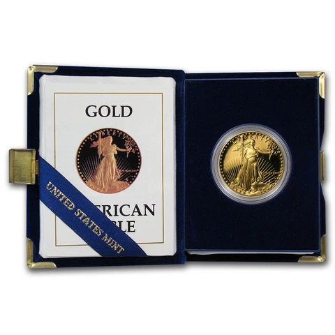 1987-W 1 oz Proof Gold American Eagle (w/Box & COA) - SKU #7489 Cover