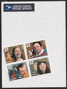 Scott #3154-3157a Opera Singers Block of 4 Stamps - Sealed - Picture 1 of 2