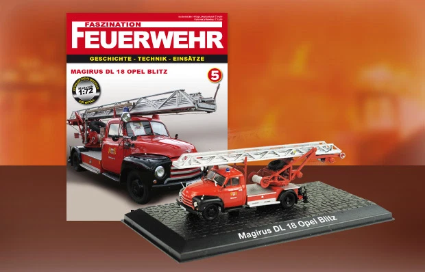 Camion Pompieri MAGIRUS DL 18 Opel Blitz  - Feuerwehr Bomberos DIE CAST 1:72 - Immagine 1 di 1