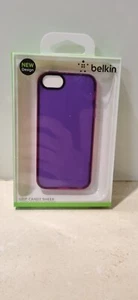 Belkin Shield Sheer Cover Case iPhone 5 / 5S - Candy Purple Sheer Matte - Picture 1 of 2
