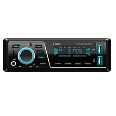 Reproductor de MP3 de audio estéreo para automóvil Bluetooth radio FM en el tablero receptor de entrada auxiliar TF USB Foto 1 de 4