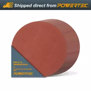 POWERTEC 110261 6 Inch PSA Sanding Discs for 4x36 Belt Sander, 60PK - Picture 1 of 7