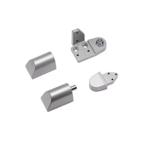 Left Hand Offset Door Pivot Hinge Set 3/4 in Aluminum Durable Weather Resistant - Picture 1 of 5