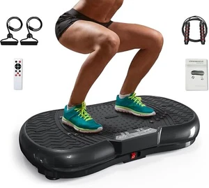 Vibration Plate Exercise Machine Home Workout Equipment & Body Shaper Massager - Picture 1 of 10