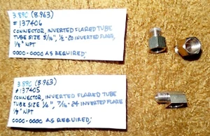 1967 Cadillac Fuel Filter Brass Fitting Kit - Cars with A/C NEW (Read details) - Picture 1 of 7