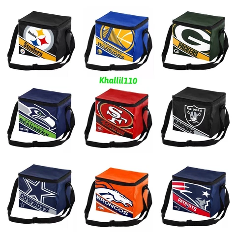 NFL Team Lunch Bag Cooler 6 Pack-Pick your Team! Cover