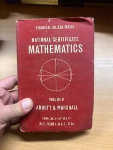 1962 "NATIONAL CERTIFICATE MATHEMATICS" VOLUME 2 HARDBACK BOOK (P3) - Picture 1 of 19