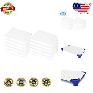Standard 23" x 51" Cot Sheets - 10-Pack for Daycare/Preschool, White Comfort - Picture 1 of 9