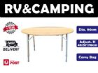 Bamboo Folding Large Camping Table For Outdoor Hiking Picnic Rv 90cm