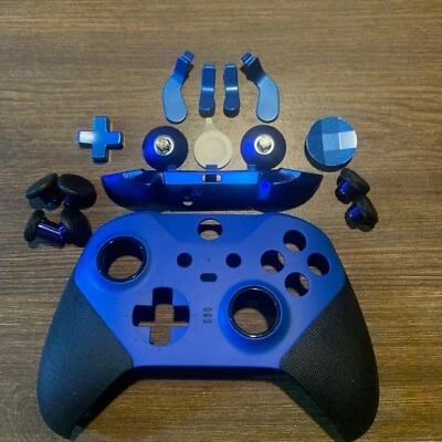 Xbox Elite Series 2 Faceplate Thumbstick Bumper Paddle Dpad Accessories Set Blue - Image 1 of 4