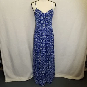 Xhilaration M Dress Maxi Blue Bird of Paradise Chiffon Boho Cottagecore Whimsy - Picture 1 of 10