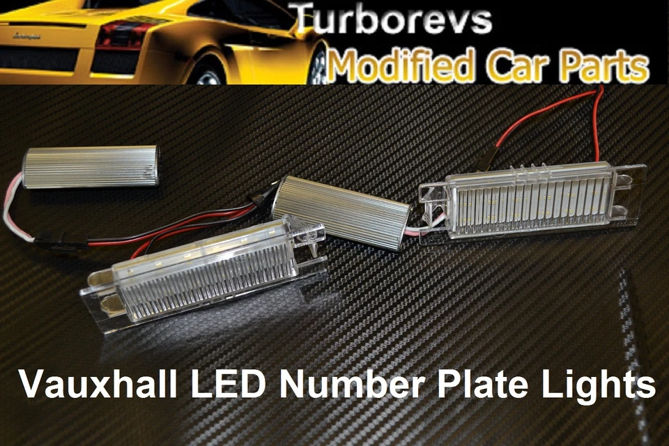 VAUXHALL ASTRA LED XENÔNIO PLACA DE MATRÍCULA TRASEIRA MÓDULO DE LUZ CARCAÇA BRANCO 6000K - Imagem 1 de 1