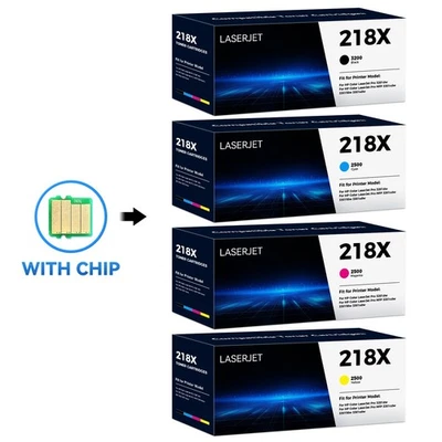 Cartucho de tóner de alto rendimiento 4PK HP 218X para Color Laserjet Pro 3201dw MFP 3301cdw Foto 1 de 4
