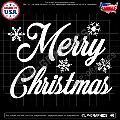 Calcomanía FELIZ NAVIDAD - FELIZ FIESTA ADORNO DECORACIÓN VENTANA SIGNO PEGATINA TAMAÑO 3 Foto 1 de 4