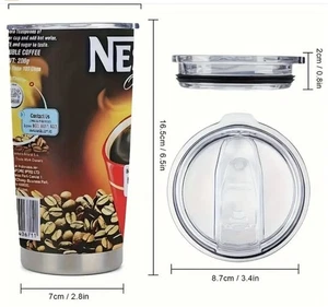 Nescafé Original Kaffeedose Travel Mug - Thermobecher aus Edelstahl - Bild 1 von 14