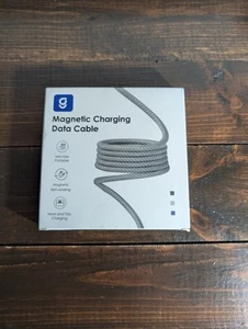 Magtame Magnetic Charging Data Cable USB C to USB C Coiled 1M/3.3ft Blue 240W - Zdjęcie 1 z 2