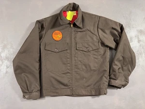 Giacca trapuntata vintage anni 60 lavoro lavoro Union Made universale tuta co. safari small - Foto 1 di 15