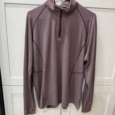 REI Co-Op Women’s Maroon Quarter Zip Pullover Long Sleeve Shirt 2X   B-2 - Изображение 1 из 4